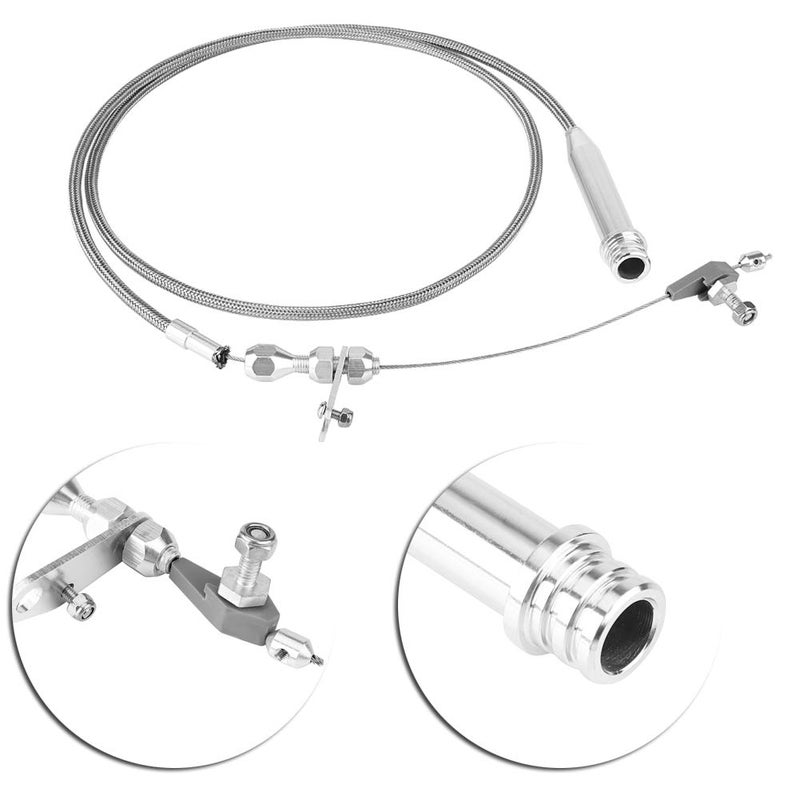 Senyar for 700r4 kick down cable to ls t body Kickdown Cable,Braided Plastic Cable Detent for All 700R4,1.54m / 60.6in - Image 5